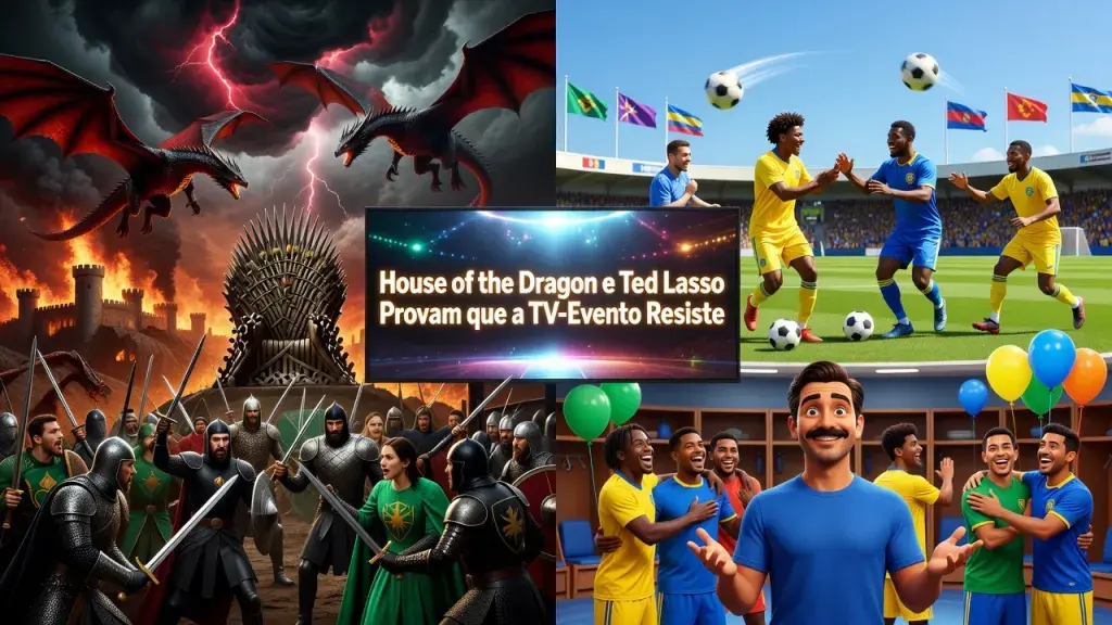 House of the Dragon e Ted Lasso Provam que a TV-Evento Resiste
